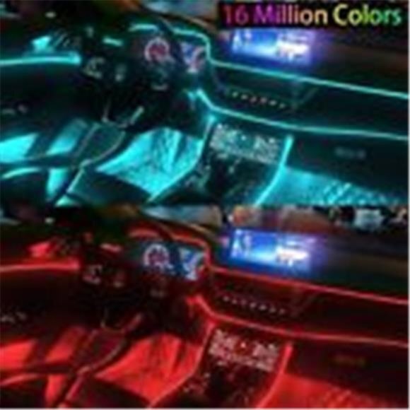 6M Car RGB Interior‎ Ambient LED Strip Light APP Music Control Atmosphere Lamps - Picture 8 of 10
